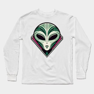 Alien art deco style Long Sleeve T-Shirt